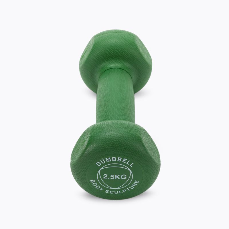 Body Sculpture neoprene dumbbell 2.5kg green BW131_2_5KG 3