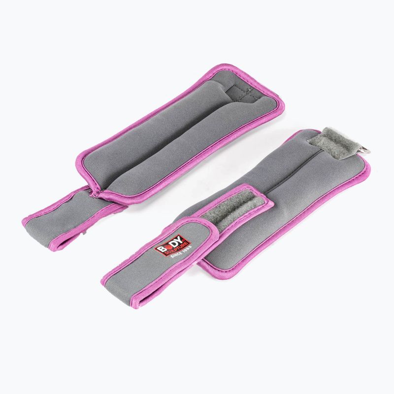 Wrist weights Body Sculpture Bb 2700Uepk 2 x 0,5 kg grey/pink 3