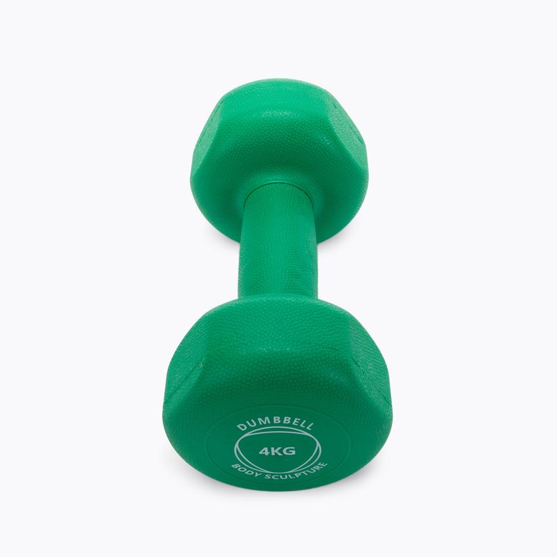 Body Sculpture neoprene dumbbell 4kg green BW 131 4KG 3
