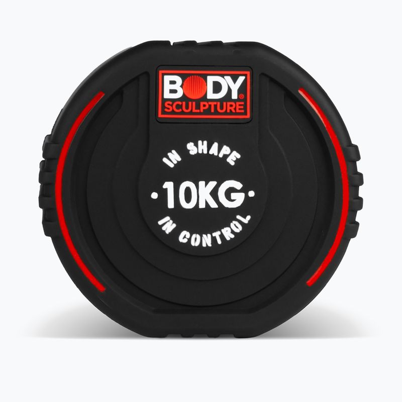 Rubber-coated dumbbell Body Sculpture TPU BW 133 10 kg black 4