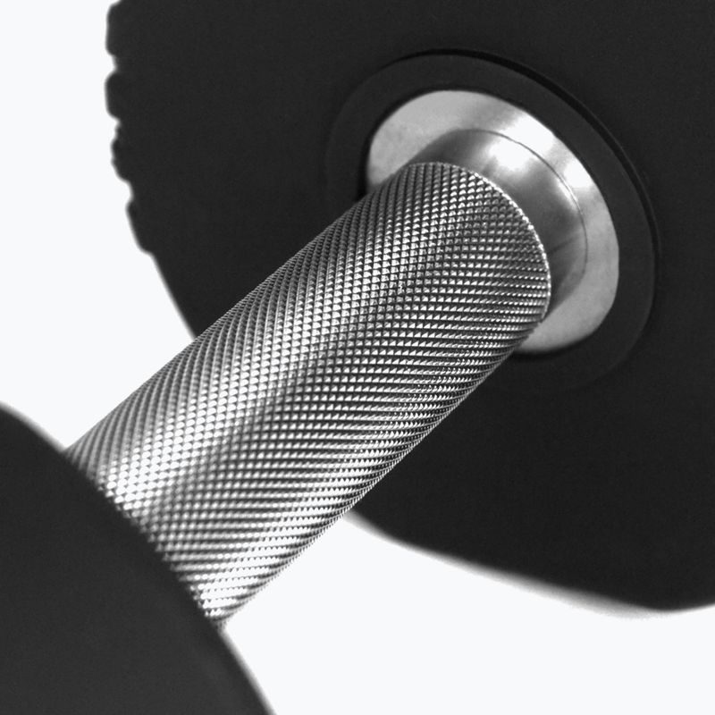 Rubber-coated dumbbell Body Sculpture TPU BW 133 12 kg black 6