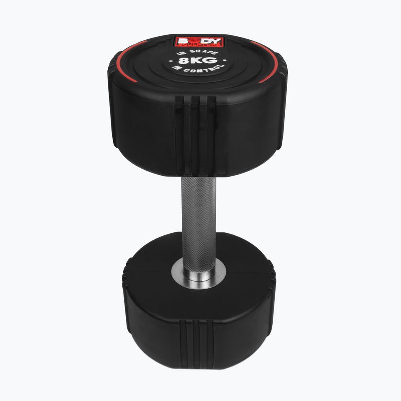 Rubber-coated dumbbell Body Sculpture TPU BW 133 8 kg black 2
