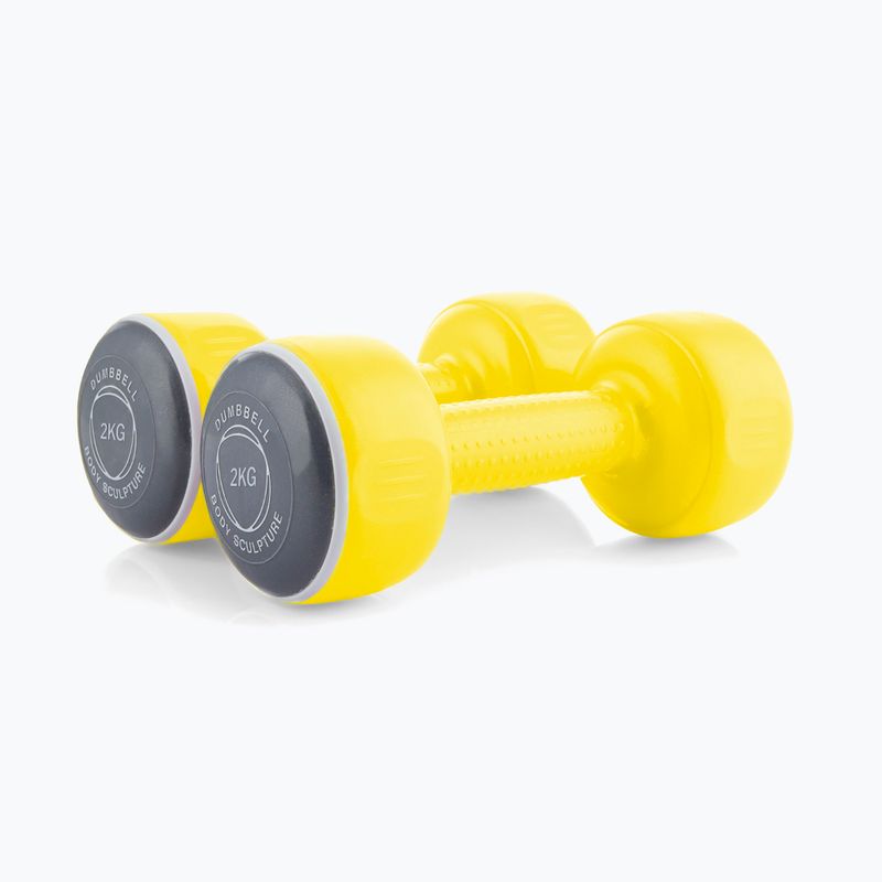 Vinyl dumbbells Body Sculpture Smart Bw 108D yellow 2