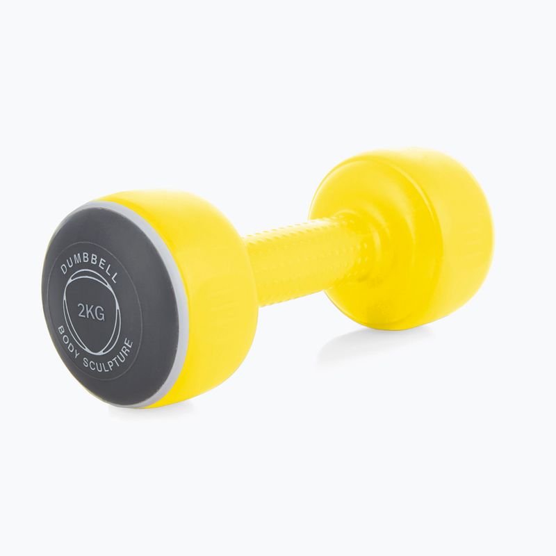 Vinyl dumbbells Body Sculpture Smart Bw 108D yellow 3