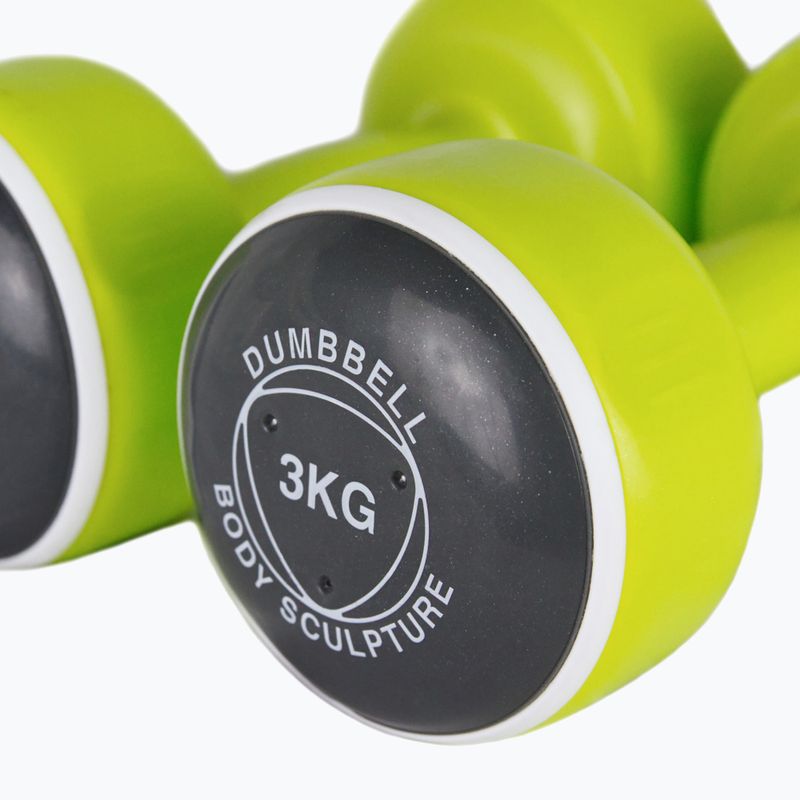 Vinyl dumbbells Body Sculpture Smart Bw 108D lime 4