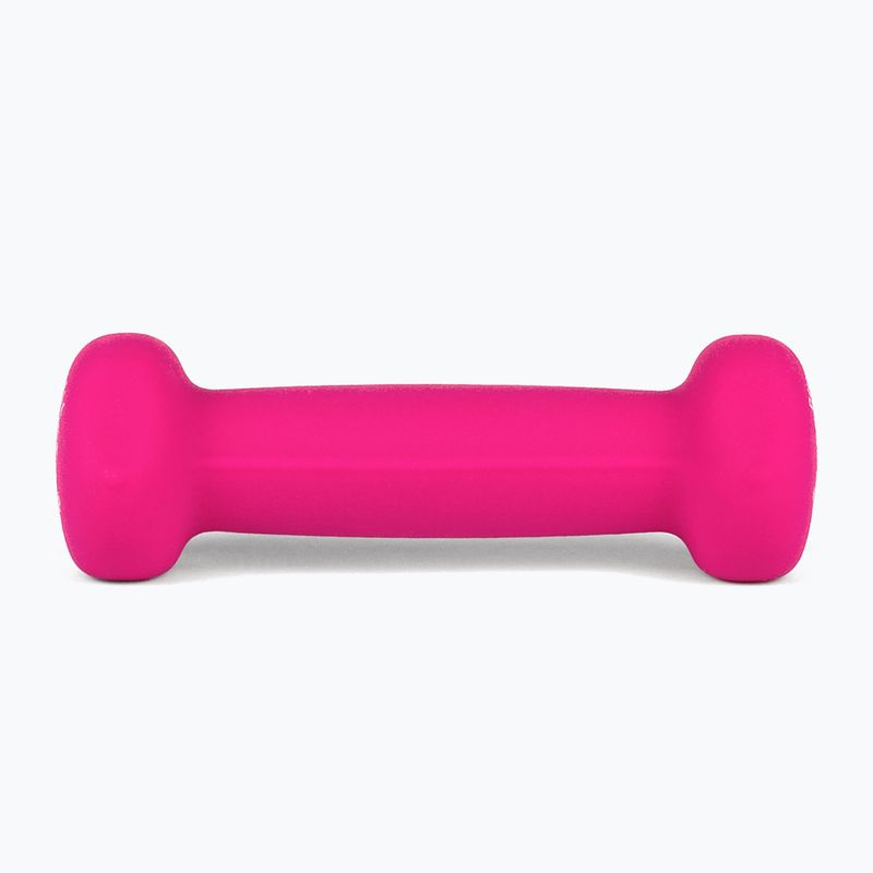 Rubber-coated dumbbell Body Sculpture BW 513 z PVC 1 kg pink 2
