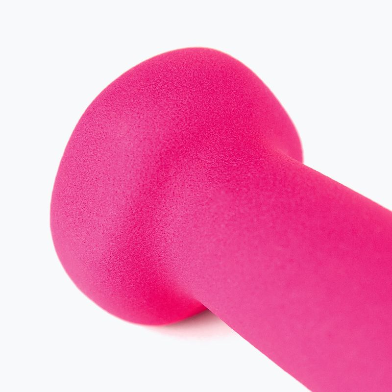 Rubber-coated dumbbell Body Sculpture BW 513 z PVC 1 kg pink 6