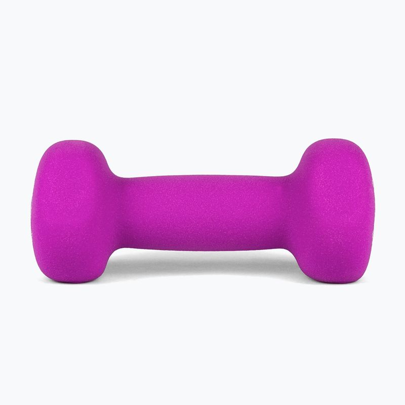 Rubber-coated dumbbell Body Sculpture BW 513 z PVC 2 kg purple 2