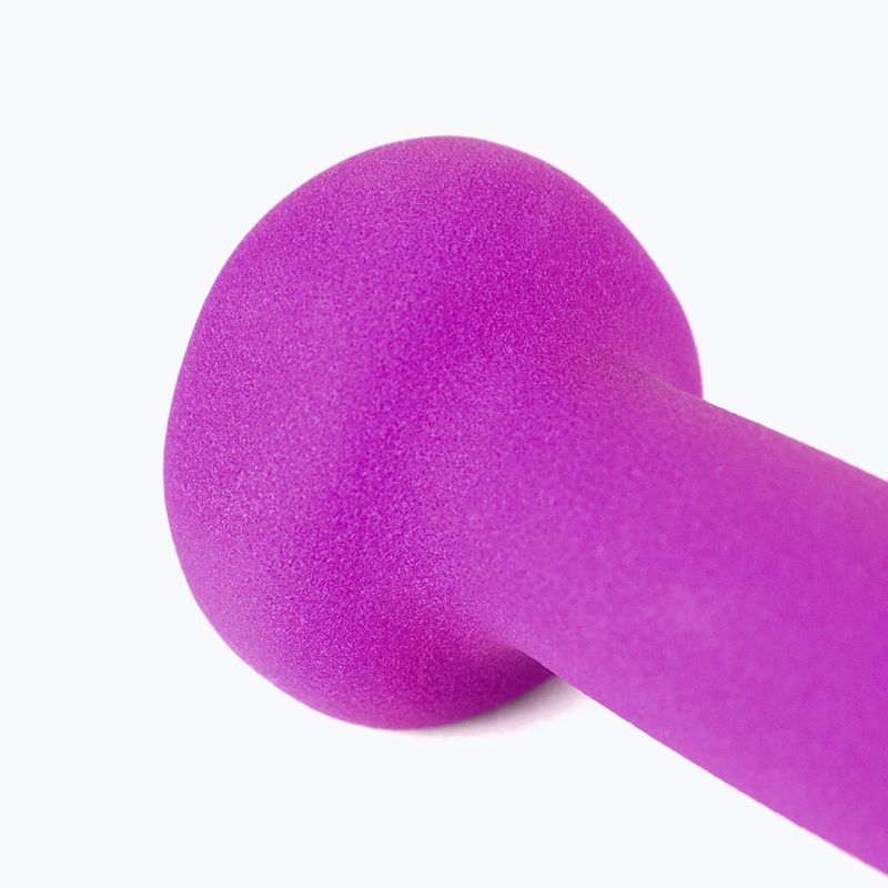 Rubber-coated dumbbell Body Sculpture BW 513 z PVC 2 kg purple 6