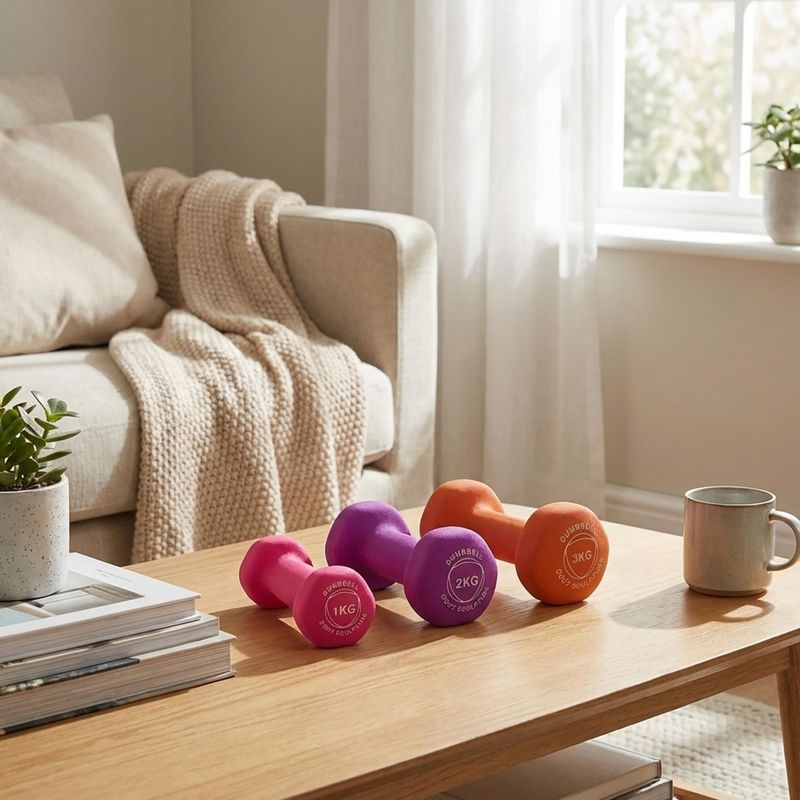 Rubber-coated dumbbell Body Sculpture BW 513 z PVC 2 kg purple 7