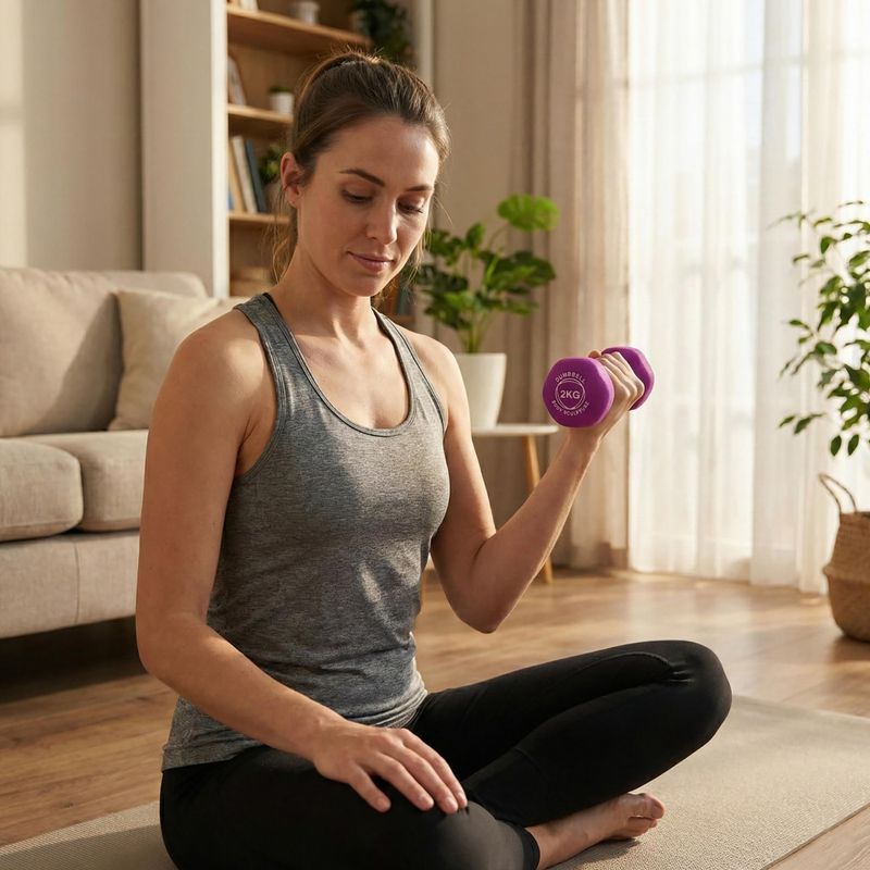 Rubber-coated dumbbell Body Sculpture BW 513 z PVC 2 kg purple 10