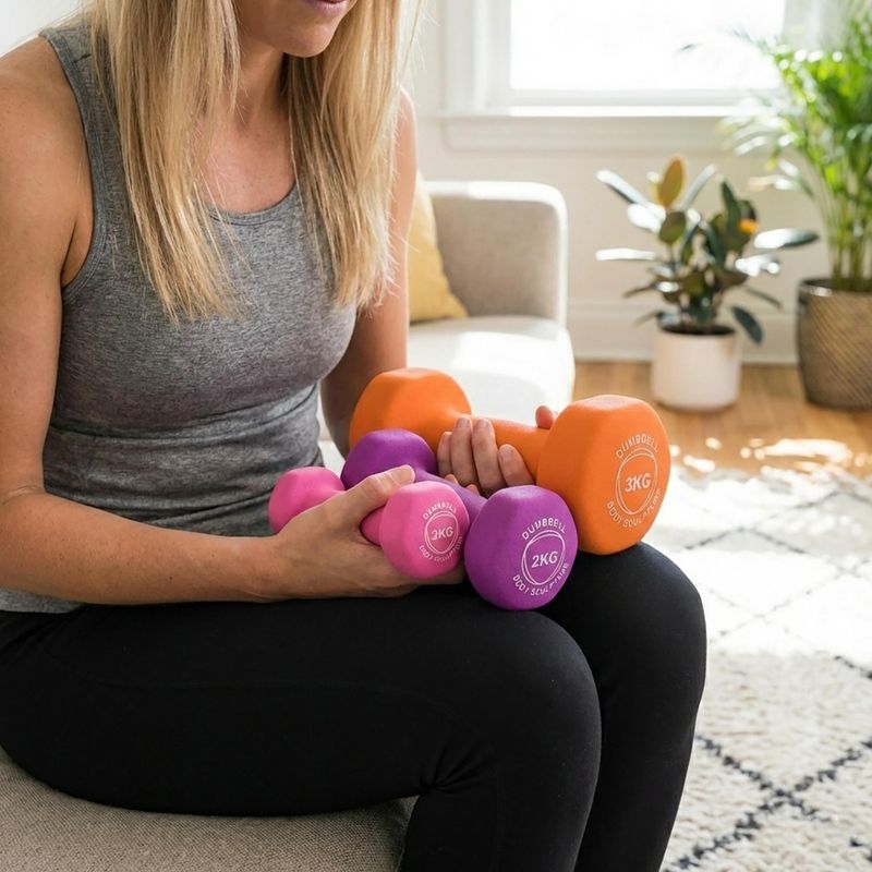 Rubber-coated dumbbell Body Sculpture BW 513 z PVC 3 kg orange 9