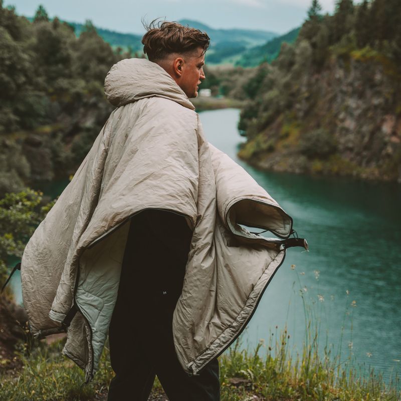OFFLANDER insulated Waterproof grey Poncho 9