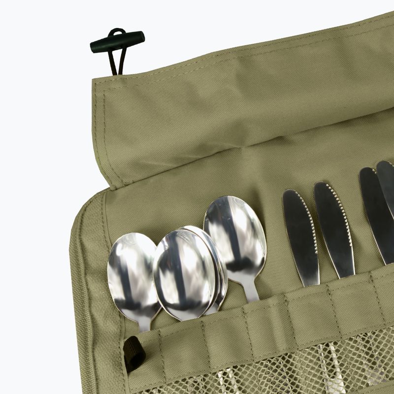 Cutlery set OFFLANDER Camping Cutlery Set with Case green 5