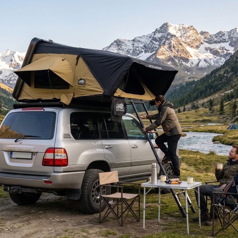 2-person roof tent OFFLANDER Fold 2 sand 13