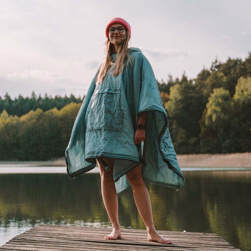 Poncho OFFLANDER OFF_CACC heavyweight heated blue 4