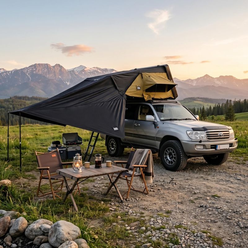 Tent vestibule OFFLANDER Fold 4 do namiotu black 5