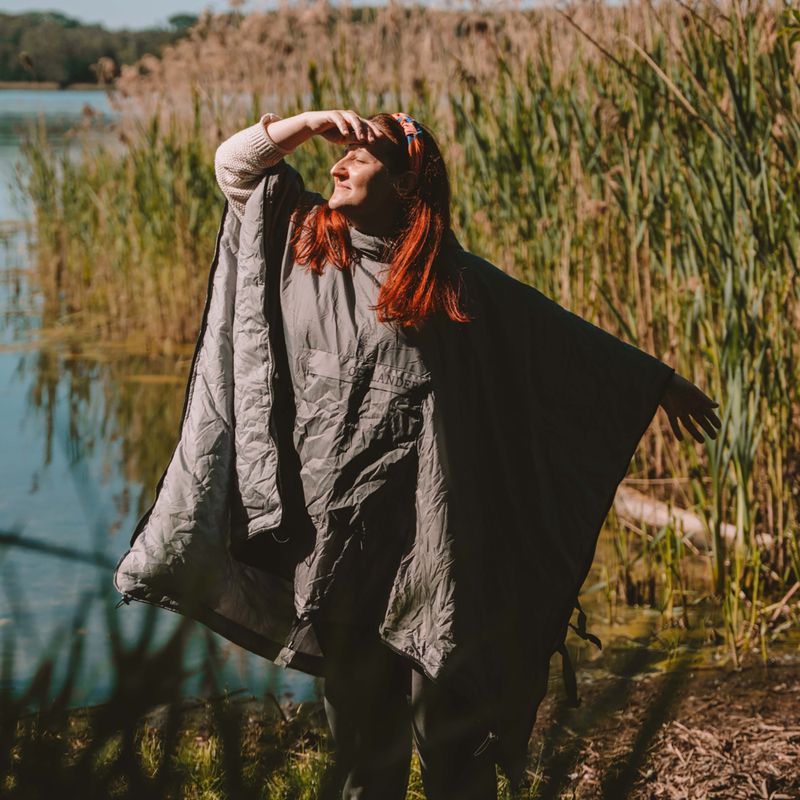 Poncho OFFLANDER waterproof grey 7