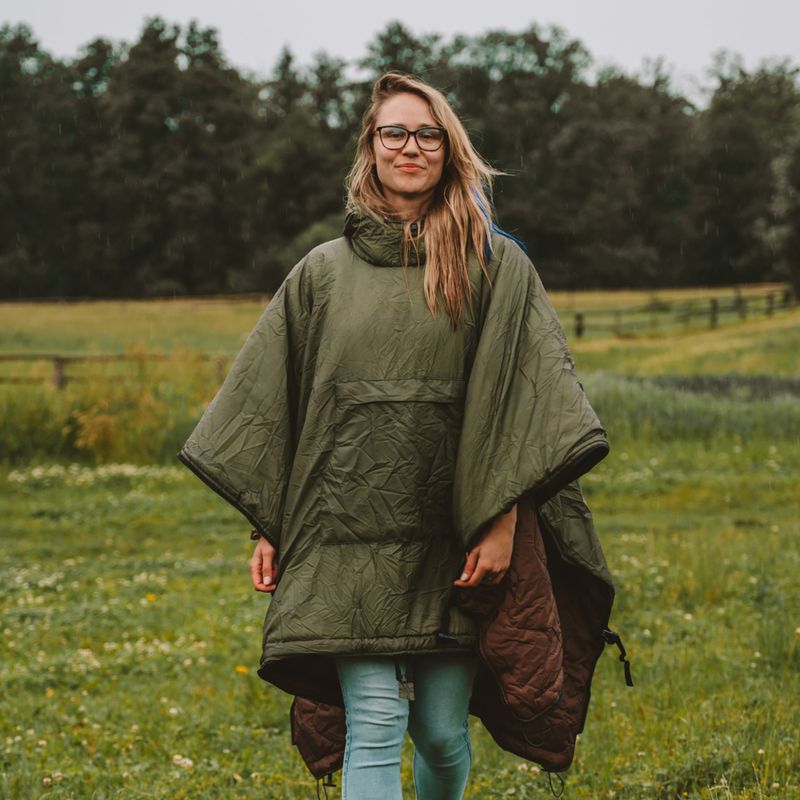 Poncho OFFLANDER Off_Cacc_05 Waterproof green/brown 5