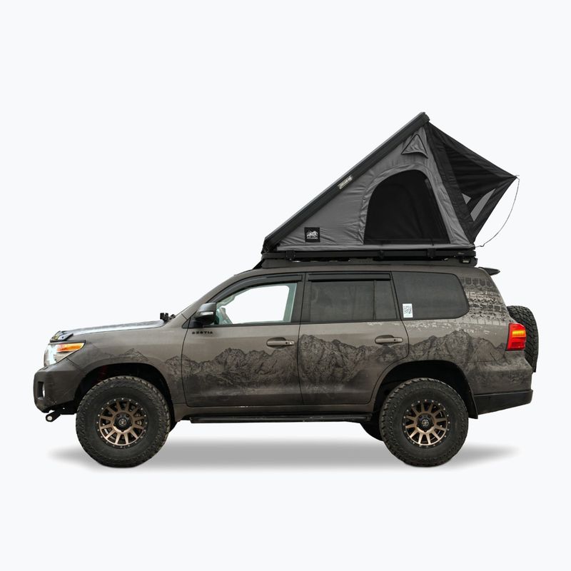 2-person roof tent OFFLANDER Triangle Slim Wolf black 5