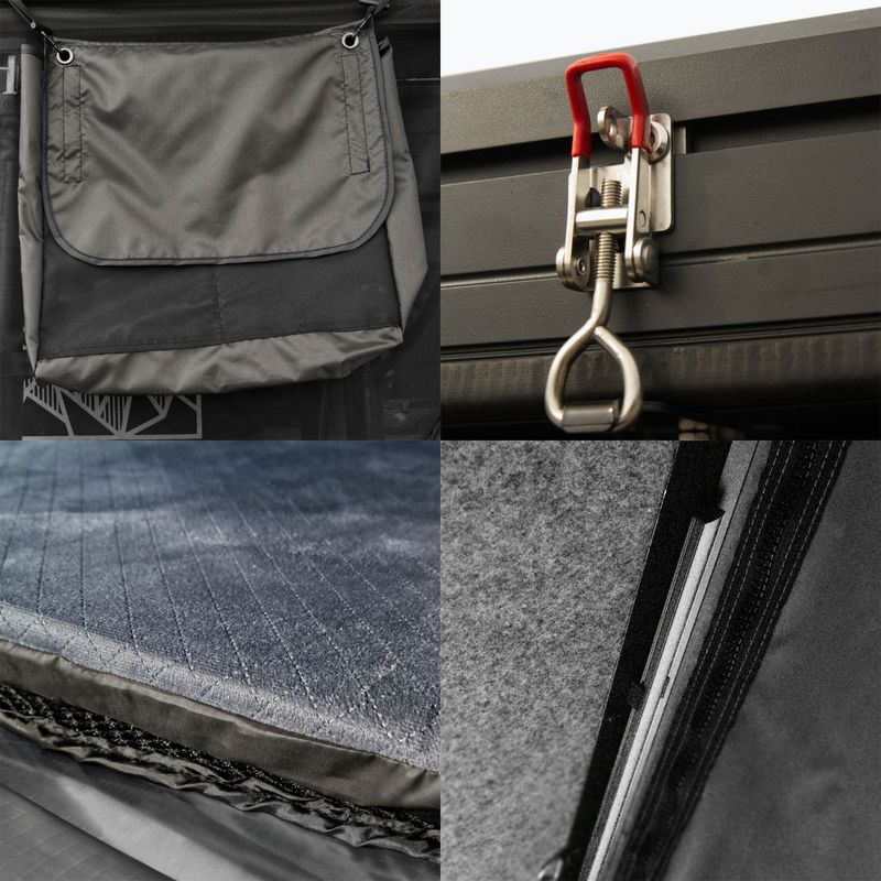 2-person roof tent OFFLANDER Triangle Slim Wolf black 9