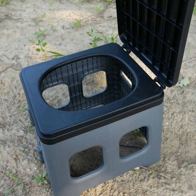 Travel toiler OFFLANDER Portable Folding Camping Toilet black 3