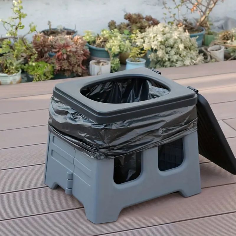 Travel toiler OFFLANDER Portable Folding Camping Toilet black 5