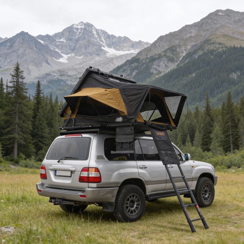 3-person rooftent OFFLANDER Fold E 150 brown/black 10