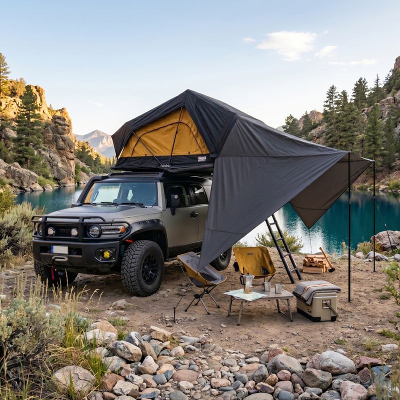 Tent canopy OFFLANDER Soft Hybrid 130 do namiotu black 5