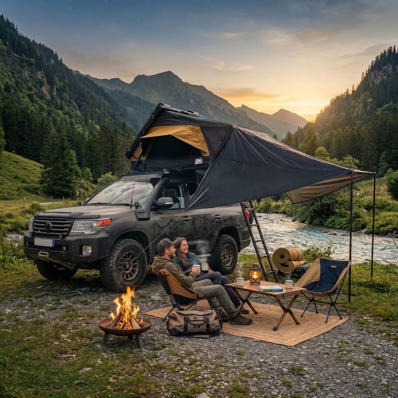 Tent canopy OFFLANDER Fold E 150 do namiotu black 3