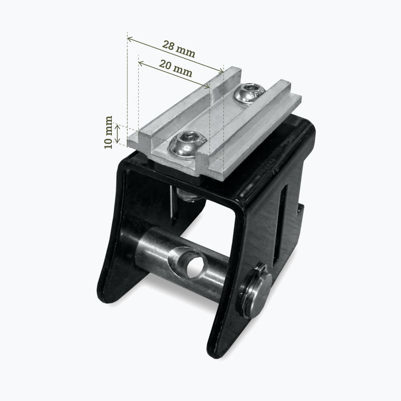 Mounting bracket OFFLANDER Anti-Theft Roof Tent Brackets 4 pack black 8