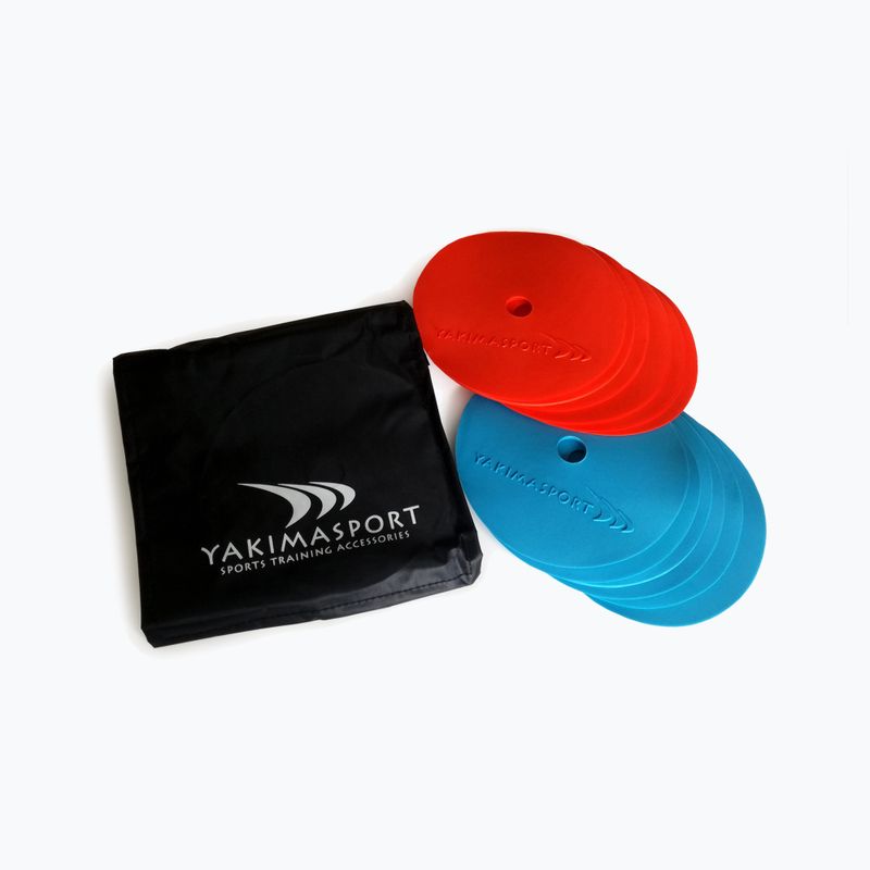 Yakimasport flat field markers 12 pcs red/blue 100384