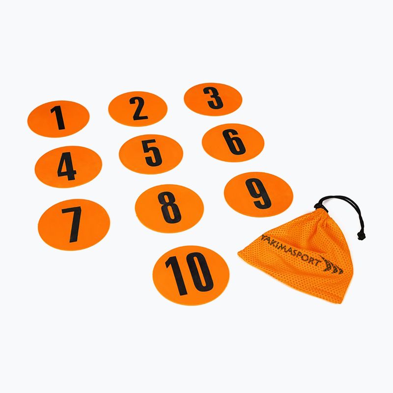 Yakimasport field markers 10 pcs flat orange 100326
