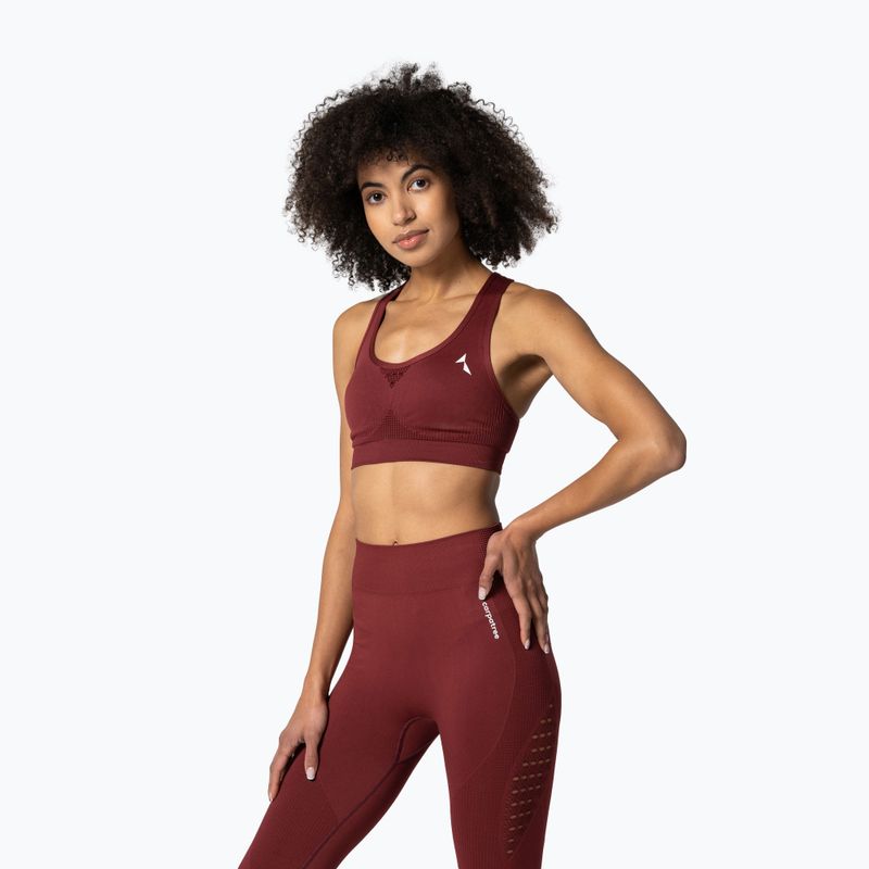 Carpatree Phase Seamless fitness bra red CP-PSB-MA