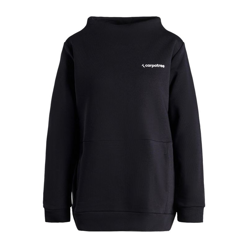 Women's Carpatree Funnel Neck Sweatshirt Black CPW-FUS-1043-BL