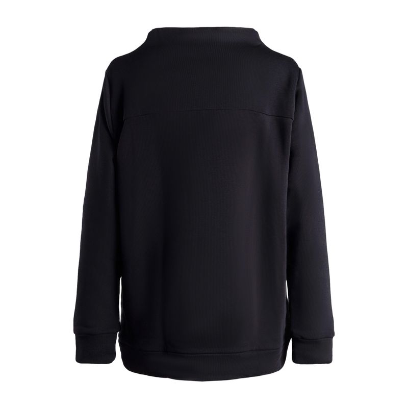 Women's Carpatree Funnel Neck Sweatshirt Black CPW-FUS-1043-BL 2