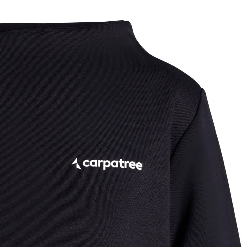 Women's Carpatree Funnel Neck Sweatshirt Black CPW-FUS-1043-BL 3