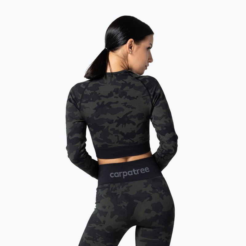 Women's training top Carpatree Camo Seamless green 2