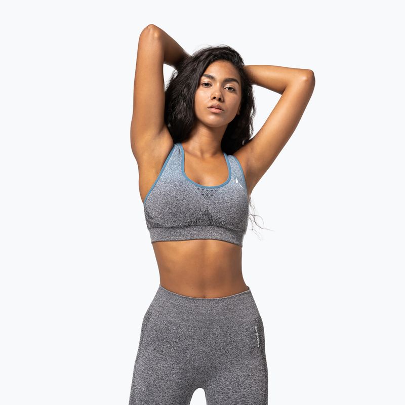 Carpatree Phase Seamless grey fitness bra CP-PSB-GN