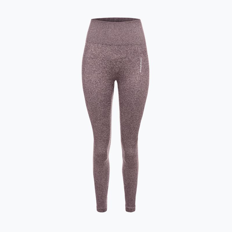 Women's training leggings Carpatree Allure Seamless brown melange (pepper corn) 6