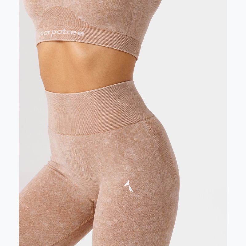 Women's training leggings Carpatree Yasmine Seamless beige stone wash 5