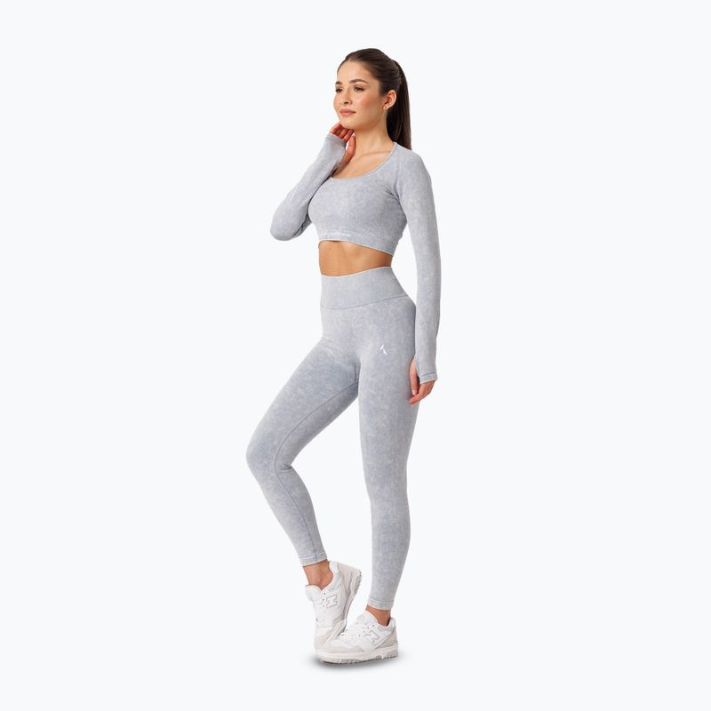Women's training longsleeve Carpatree Yasmine Seamless blue stone wash 2
