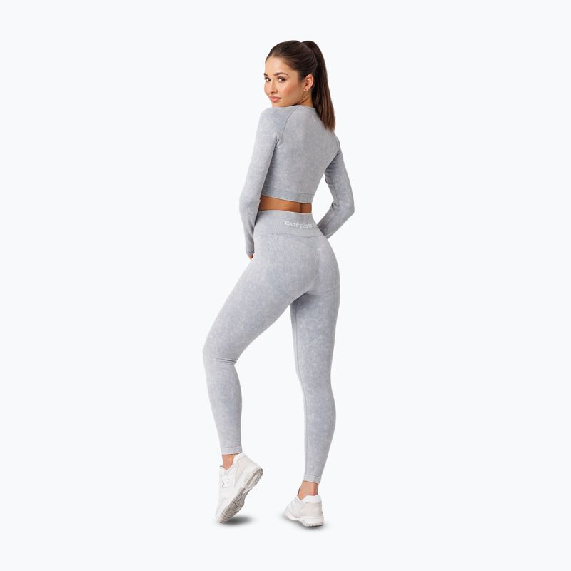Women's training longsleeve Carpatree Yasmine Seamless blue stone wash 3