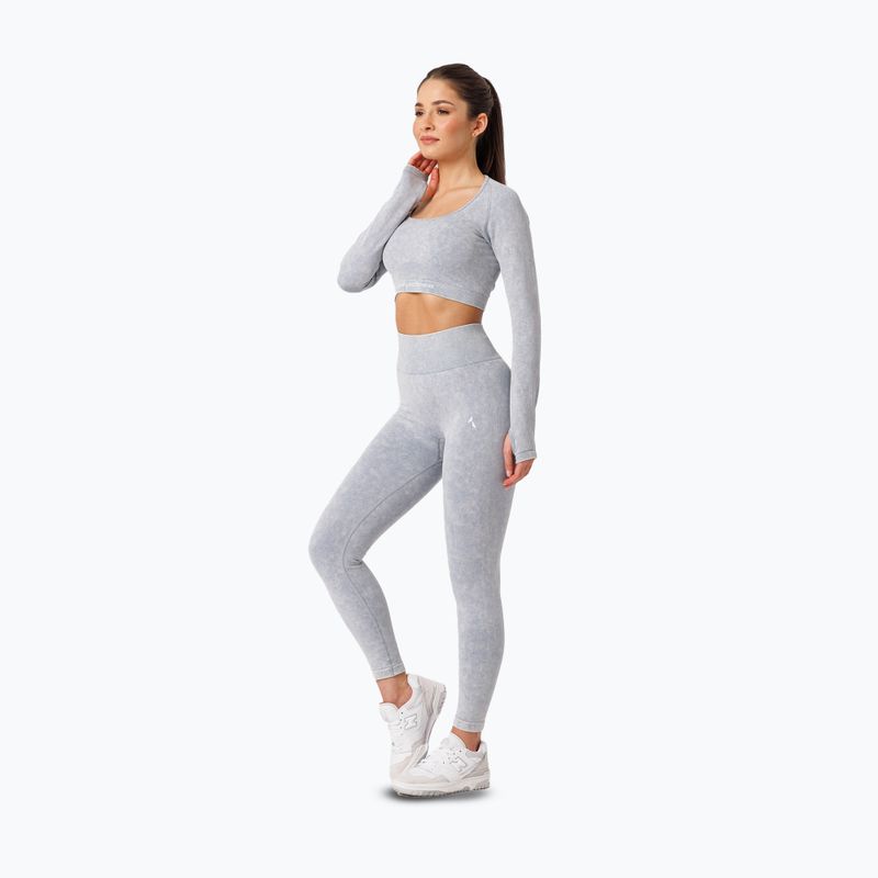 Women's training leggings Carpatree Yasmine Seamless blue stone wash 2