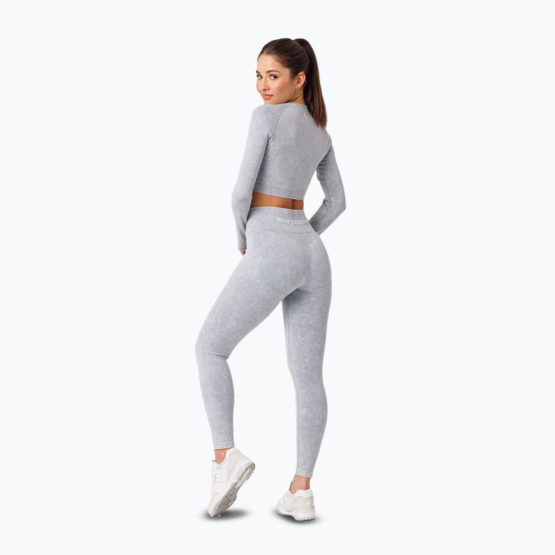 Women's training leggings Carpatree Yasmine Seamless blue stone wash 4