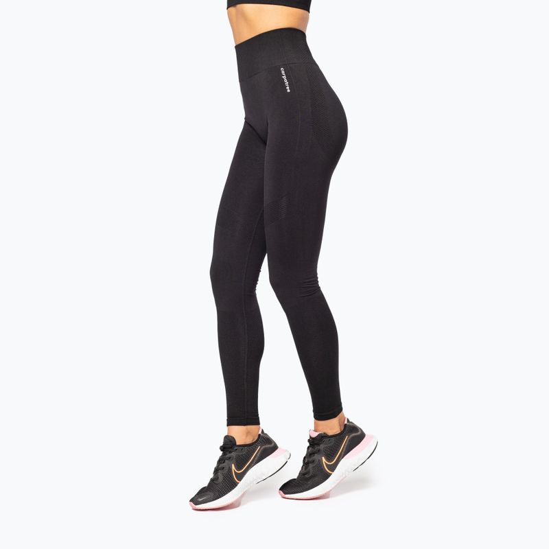 Women's training leggings Carpatree Vibe Seamless black 3