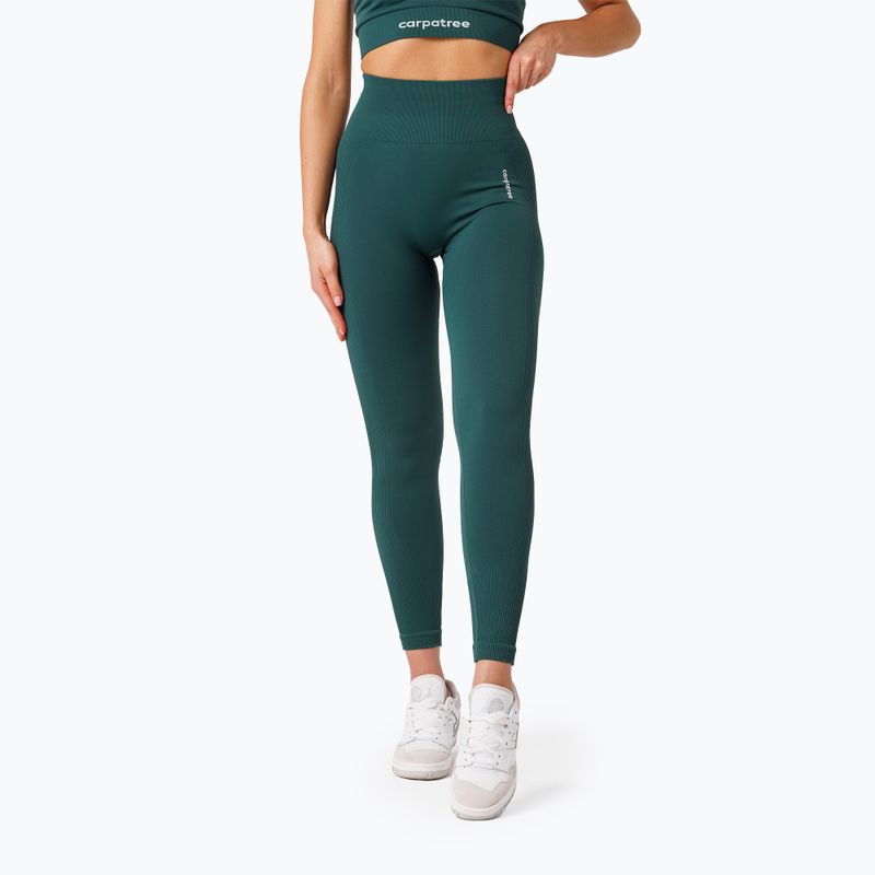 Women's training leggings Carpatree Allure Seamless forest green