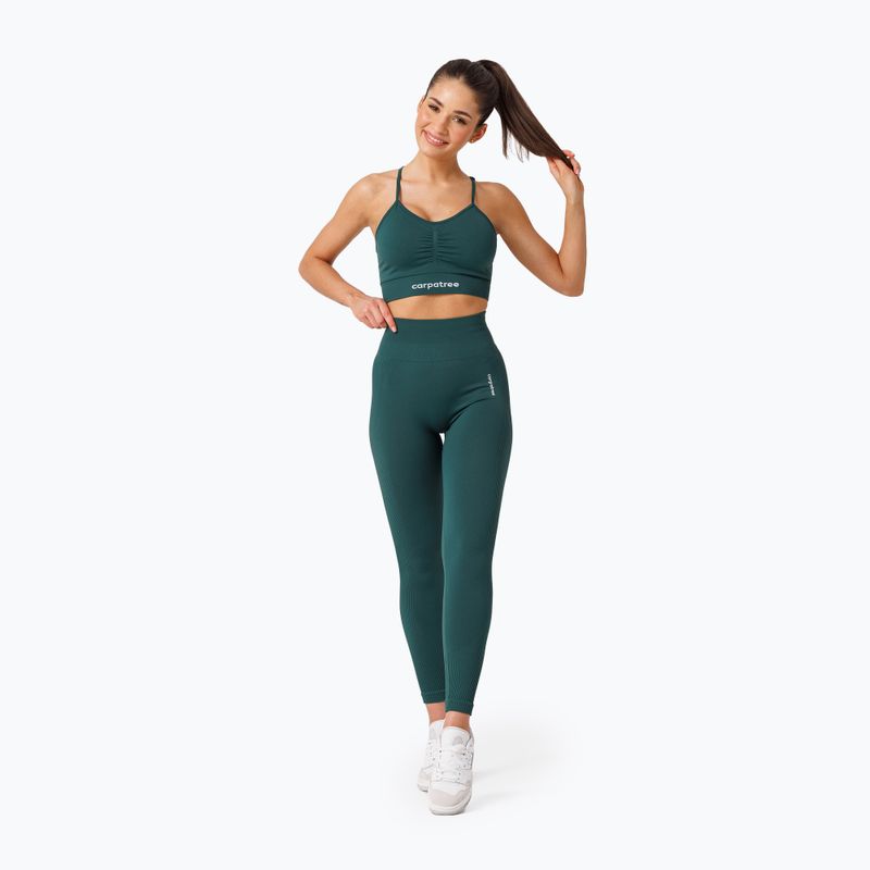 Women's training leggings Carpatree Allure Seamless forest green 2