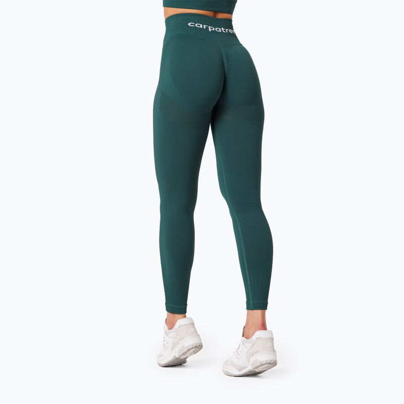 Women's training leggings Carpatree Allure Seamless forest green 5