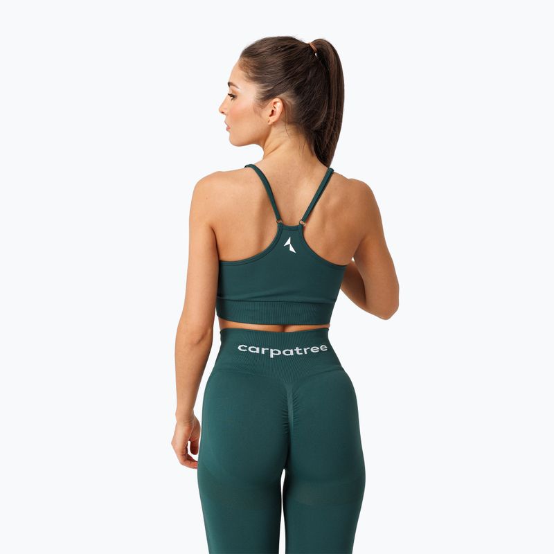 Carpatree Allure Seamless forest green fitness bra 3